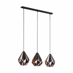 EGLO Carlton 1, Flexible mount, Black, Copper, Black, Copper, Steel, I, E27
