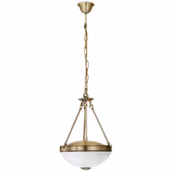 EGLO Savoy, Hard mount, Bronze, White, Metal, Glass, IP20