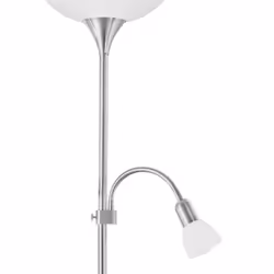 EGLO Up 2, Nickel, White, Bedroom, Living room, Glass, Plastic, Steel, IP20, II, E27