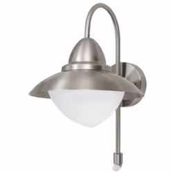 EGLO SIDNEY, Outdoor wall lighting, Stainless steel, Stainless steel, IP44, Entrance, Garden, Patio, I