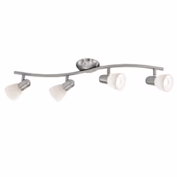 EGLO 88474, Surfaced lighting spot, E14, 4 bulb(s), 220-240 V, Nickel
