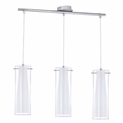 EGLO PINTO, Surfaced lighting spot, E27, 3 bulb(s), 180 W, Chrome, White