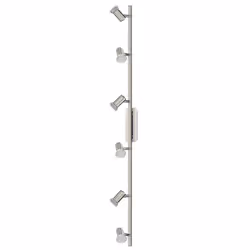 EGLO ROTTELO, Surfaced lighting spot, GU10, 6 bulb(s), LED, 3000 K, Metallic