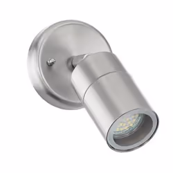 EGLO STOCKHOLM 1, Outdoor wall lighting, Stainless steel, Stainless steel, IP44, Entrance, Garage, Garden, Patio, Transparent