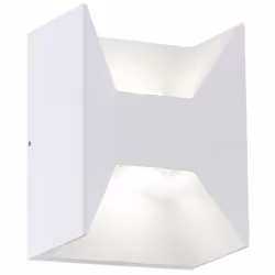 EGLO MORINO, Outdoor wall lighting, White, Aluminium, IP44, Entrance, Garage, Garden, Patio, 2 bulb(s)
