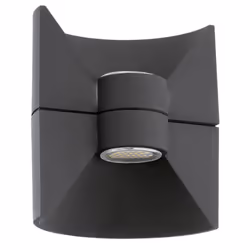 EGLO REDONDO, Outdoor wall lighting, Anthracite, Aluminium, IP44, Entrance, Garage, Garden, Patio, 2 bulb(s)