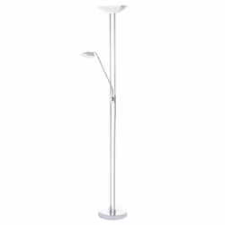 EGLO Baya led, Chrome, White, Bedroom, Living room, Glass, Plastic, Steel, IP20, II, LED