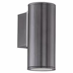 EGLO RIGA, Outdoor wall lighting, Anthracite, Zinc steel, IP44, I, Anthracite