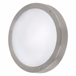 EGLO VENTO 1, Outdoor wall/ceiling lighting, Stainless steel, Glass, Stainless steel, IP44, I, White
