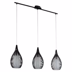 EGLO Razoni, Flexible mount, Black, White, Black, White, Steel, Glass, Round