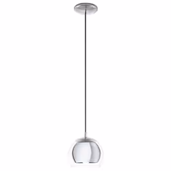 EGLO Rocamar, Flexible mount, Chrome, Transparent, Transparent, Glass, Steel, Round, Indoor