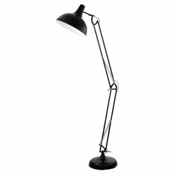 EGLO Borgillio, Black, Bedroom, Living room, Steel, IP20, II, E27