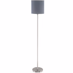 EGLO PASTERI, Grey, Nickel, Living room, Fabric, Steel, IP20, II, E27