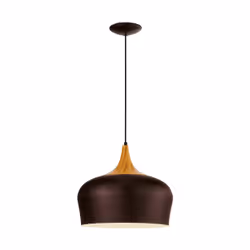 EGLO Obregon, Flexible mount, Brown, Cream, Oak, Brown, Steel, Indoor, II