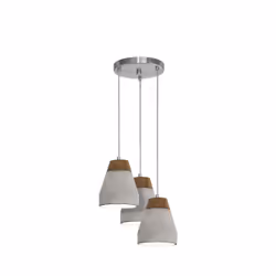 EGLO Tarega, Flexible mount, Brown, Grey, Brown, Grey, Steel, Concrete, Wood, Indoor