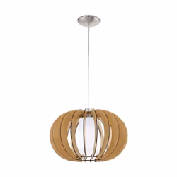 EGLO Stellato 1, Flexible mount, Nickel, White, Wood, Glass, Steel, Wood, Glass, Wood, Indoor