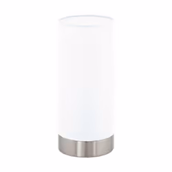 EGLO Damasco 1, Nickel, White, Glass, Steel, Bedroom, Living room, IP20, II, ENEC
