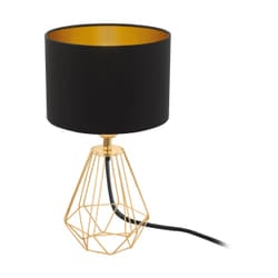 EGLO Carlton 2 table lamp E14 Black, Brass, Gold