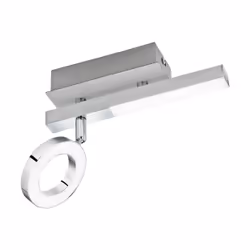 EGLO Cardillio 1, Surfaced lighting spot, Non-changeable bulb(s), 3000 K, 400 lm, 220-240 V, Aluminium, Chrome