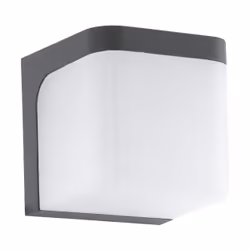 EGLO JORBA, Outdoor wall lighting, Anthracite, Plastic, IP44, I, White