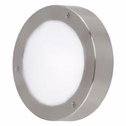EGLO VENTO 2, Outdoor wall/ceiling lighting, Stainless steel, Plastic, Stainless steel, IP44, I, White