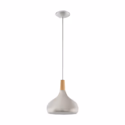 EGLO Sabinar, Flexible mount, Brown, Silver, Brown, Steel, Wood, Wood, Indoor