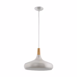 EGLO Sabinar, Flexible mount, Brown, Silver, Brown, Steel, Wood, Wood, Indoor