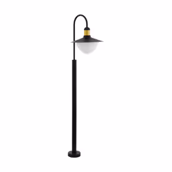 EGLO SIRMIONE, Outdoor floor lighting, Black, Gold, Glass, IP44, I, White