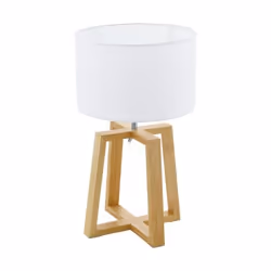 EGLO 97516, White, Wood, Living room, Steel, Wood, II, E27, 1 bulb(s)