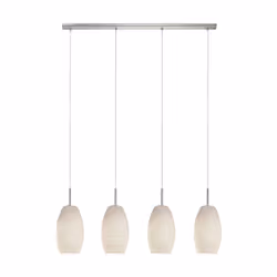 EGLO 97587, Nickel, White, Steel, Glass, Round, White