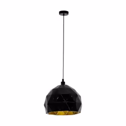 EGLO ROCCAFORTE, Flexible mount, Black, Black, Steel, II, 1 bulb(s)