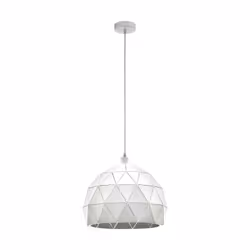 EGLO ROCCAFORTE, Flexible mount, White, White, Steel, II, 1 bulb(s)