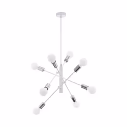 EGLO GRADOLI, Flexible mount, White, White, Steel, II, 8 bulb(s)