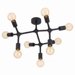 EGLO BOCADELLA 1, 9 bulb(s), E27, IP20, Black