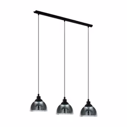 EGLO Beleser, 3 bulb(s), E27, IP20, Black, Transparent