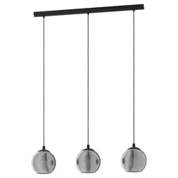 EGLO Ariscani, Black, Transparent, Black, Transparent, Glass, Steel, Black, Indoor, IP20