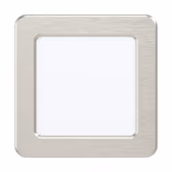 EGLO Fueva 5, Recessed lighting spot, LED, 3000 K, 650 lm, 220-240 V, Satin steel, White