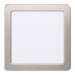 EGLO Fueva 5, Recessed lighting spot, LED, 3000 K, 1350 lm, 220-240 V, Satin steel, White