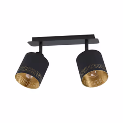 EGLO Esteperra, E27, 2 bulb(s), 56 W, 220-240 V, Black, Gold