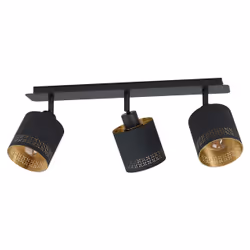 EGLO Esteperra, E27, 3 bulb(s), 84 W, 220-240 V, Black, Gold