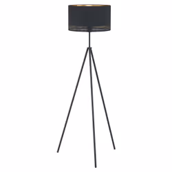 EGLO Esteperra, Black, Gold, Bedroom, Living room, Fabric, Steel, IP20, II, E27
