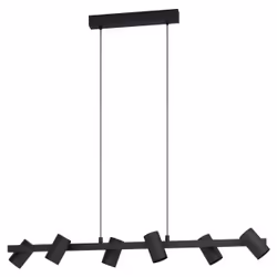 EGLO Gaetano, Hard mount, Black, Black, Steel, Round, Universal