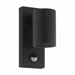 EGLO Riga 5, Outdoor wall lighting, Black, Steel, IP44, Facade, I