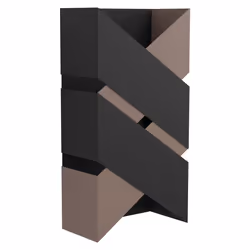 EGLO Gurare, Surfaced, Rectangle, 2 bulb(s), IP20, Black, Mocha