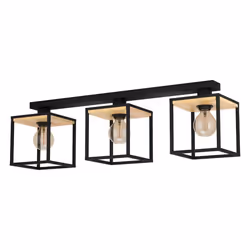 EGLO Libertad, 3 bulb(s), E27, IP20, Black, Brown