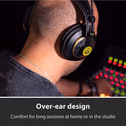 AKG K240 Studio Professional Semi-Open Over-Ear Headphones -Black Gold - Additional view 6