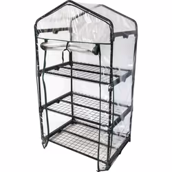Windhager 07057, Heat protection, Snow protection, Water resistant, Wind protection, Potted plant, Black, Transparent, Steel, ...
