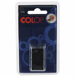 COLOP E/20 Replacement Ink Pad Black Pack of 2 E20BK EM30492