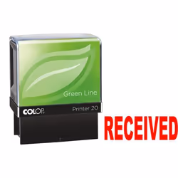 Colop P20 Green Line Eco-friendly Self-inking RECEIVED Word Stamp Impr
