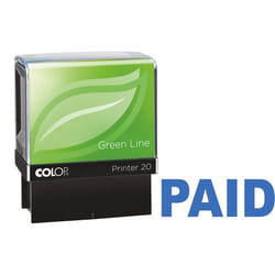 Colop P20 Green Line Eco-friendly Self-inking PAID Word Stamp Impressi